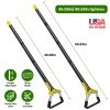 46.06in Adjustable Garden Hoe Handheld Stirrup Hula Hoe Scuffle Loop Hoe Gardening Weeder Cultivator Weeding Rake for Weeding/Loosening Soil