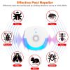 6 Packs Ultrasonic Pest Repellers Plug-In Indoor Pest Control Mouse Repellent Chaser Deterrent for Home Kitchen Office Warehouse Hotel