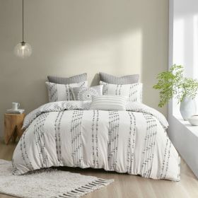 3 Piece Cotton Jacquard Duvet Cover Set
