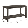 Martha II Weathered Gray Finish Counter Height Table