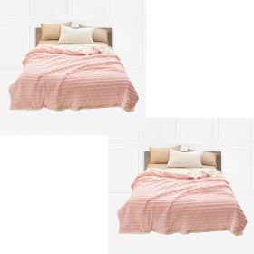 SOGA 2X Throw Blanket Pink