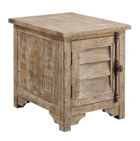 Wallace & Bay Ludin Taupe Chair Side Table