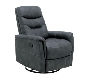 Wallace & Bay Korka Gray Swivel Gliding Recliner