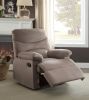 Arcadia Light Brown Woven Fabric Motion Recliner