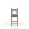 Rustic Gray Counter Stool Set of 2