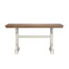 Wallace & Bay Haidel Brown And White Trestle Gathering Table