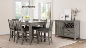 Rustic Gray Counter Stool Set of 2