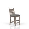 Rustic Gray Counter Stool Set of 2