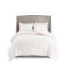 3 Piece Tufted Cotton Chenille Floral Duvet Cover Set