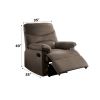 Arcadia Light Brown Woven Fabric Motion Recliner