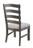 Wallace & Bay Rusti Brown Upholstered Dining Chairs, Set of 2