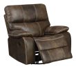 Wallace & Bay Hooper Brown Swivel Gliding Recliner