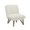 Wallace & Bay Emerse White Armless Accent Chair