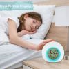 1pc, Kids Alarm Clock, Update 2020 Model, 7 Color Changing Night Light, Snooze Touch Temperature Detect For Children's Bedroom
