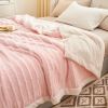 SOGA Throw Blanket Pink