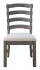 Wallace & Bay Rusti Brown Upholstered Dining Chairs, Set of 2