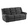 Wallace & Bay Ferrar Gray Reclining Sofa