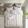 3 Piece Cotton Jacquard Duvet Cover Set
