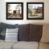 Trendy Decor 4U 2- Piece Vignette The Old Mare, Heading' Home Black Framed Wall Art for Living Room