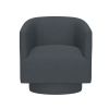 Wallace & Bay Bralin Blue Swivel Accent Chair