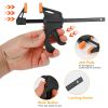 2Pcs Wood Working Bar F Clamp Grip Quick Grip Ratchet Release Squeeze Clamps For Carpentry DIY Woodwork