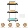Soap Dish Soap Bar Holder Square Soap Rack Wall Mounted S Bar Shower Bathroom Self with 2 Hooks Clear Trays