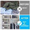 4Pcs Bed Sheet Set Organizers Foldable Bedsheets Storage Bins For Clothing Duvet Cover Pillowcase King Queen Bedsheet Closet Bedding Container With La