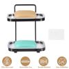 Soap Dish Soap Bar Holder Square Soap Rack Wall Mounted S Bar Shower Bathroom Self with 2 Hooks Clear Trays