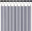 10 Pack Curtain Rings with Clips, Curtain Clip Rings Hooks, Drape Sliding Eyelet Rings